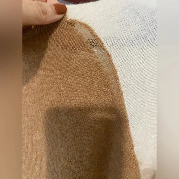 Madewell Cream and Tan Wool Cardigan - Size xl - Picture 14 of 16